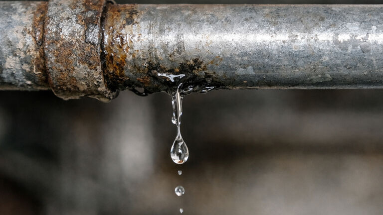 Leaking pipe